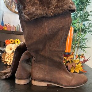 Lucky Brand Brown Winter Boots wide calf